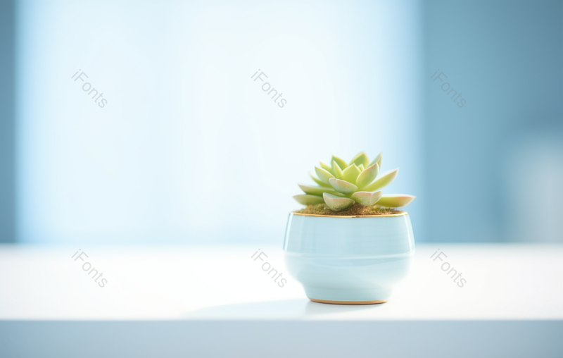 绿色小清新白色办公桌上的多肉植物背景图,高清,摄影图,摄影图片,图片大全,摄影图免费下载